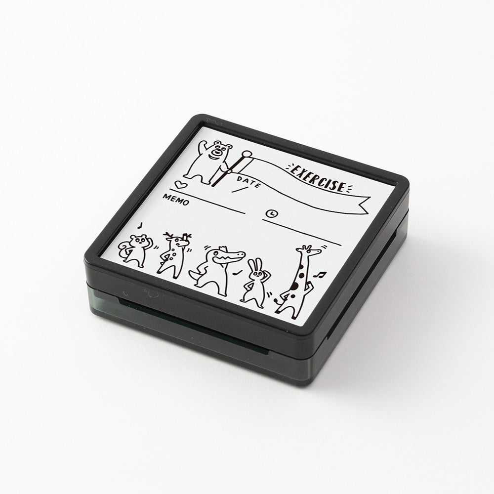 Paintable stamp Pre-inked Exercise