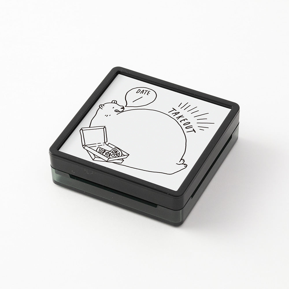 Paintable stamp Pre-inked Take-out