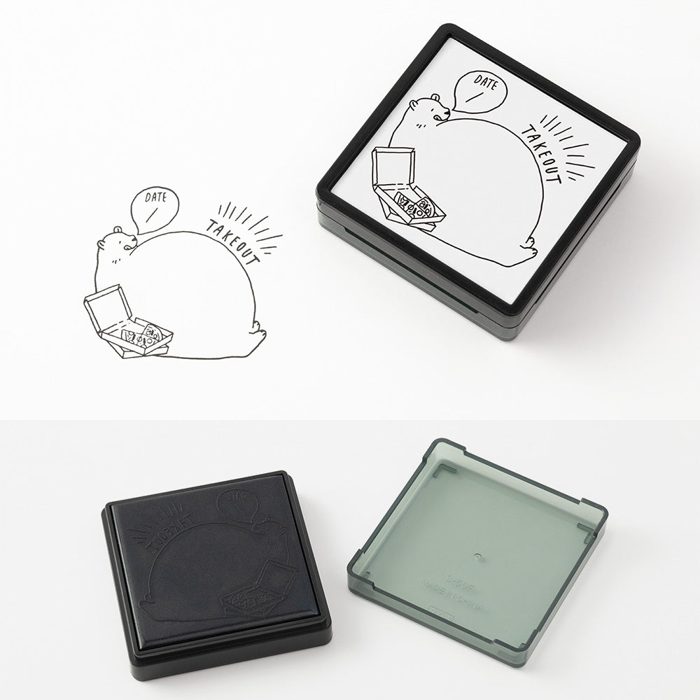 Paintable stamp Pre-inked Take-out