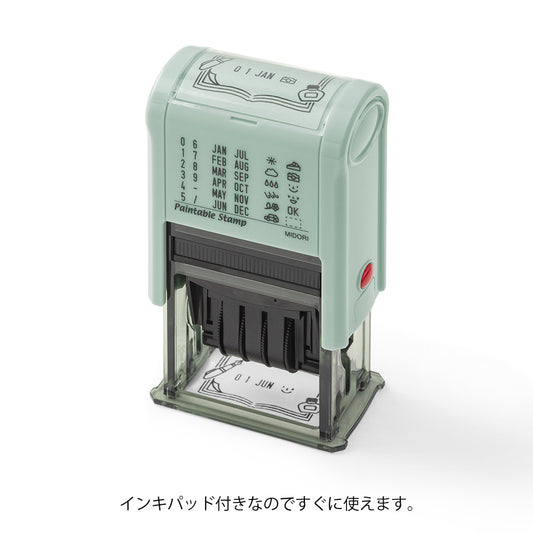 Paintable Rotating Date Stamp Stationery