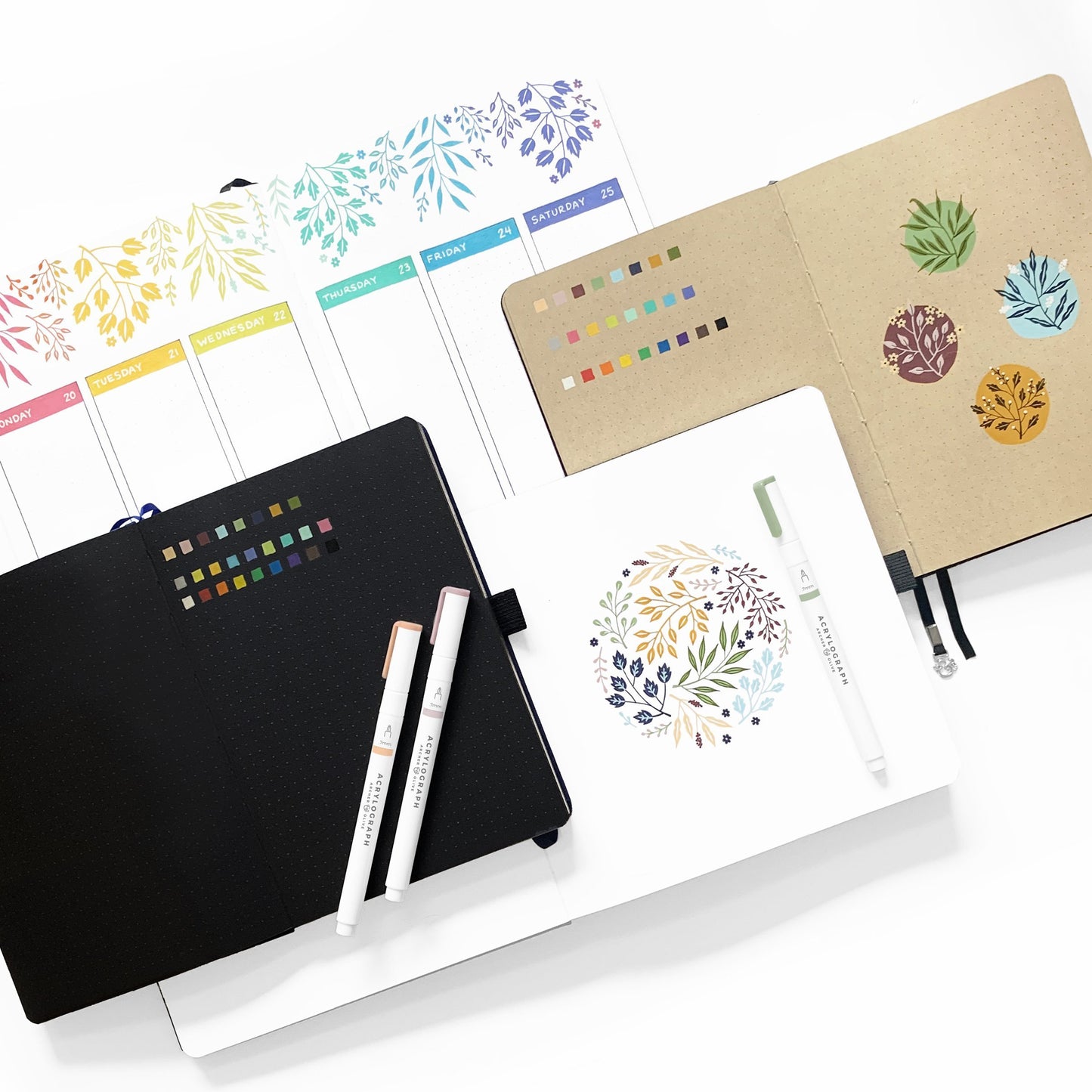 Acrylograph Pens Spring Awakening Collection 0.7mm Tip