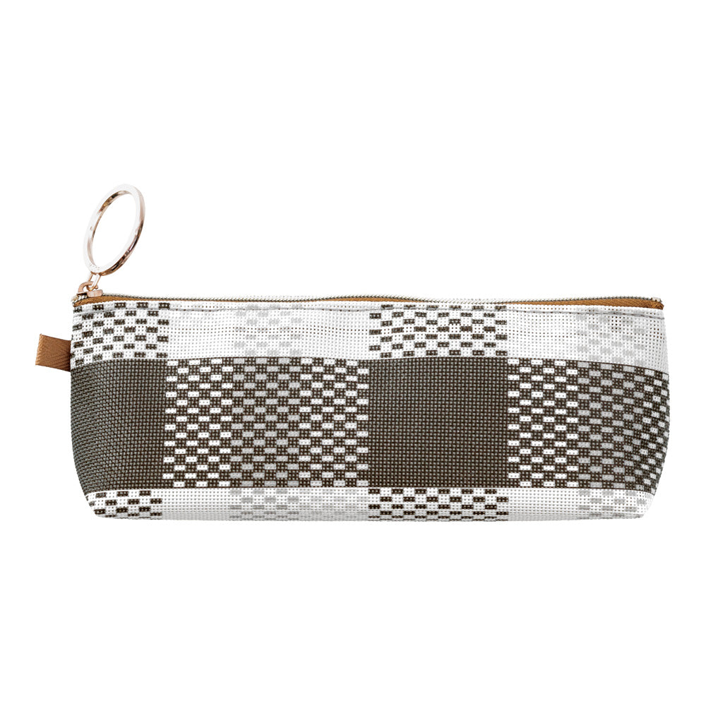 Mesh Graphics Pen case Check Black