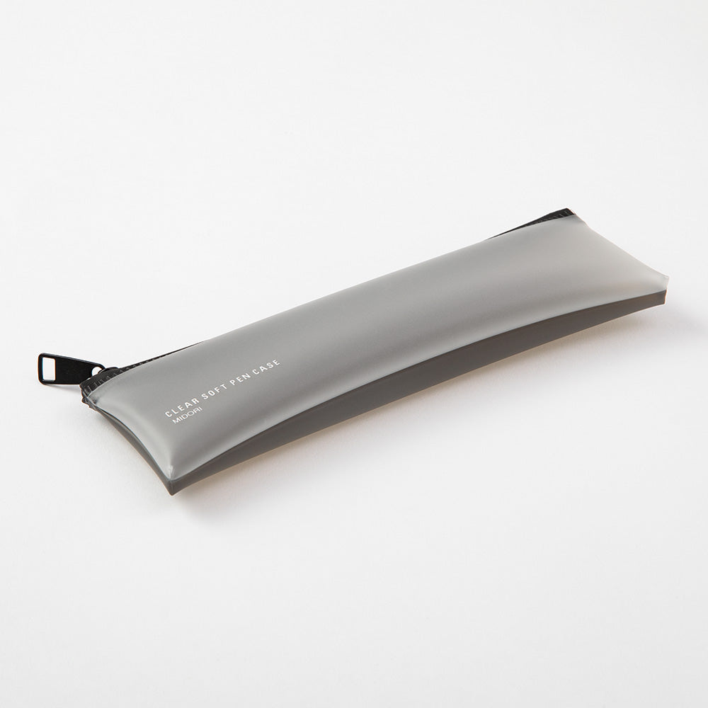 Clear Soft Pen Case Black
