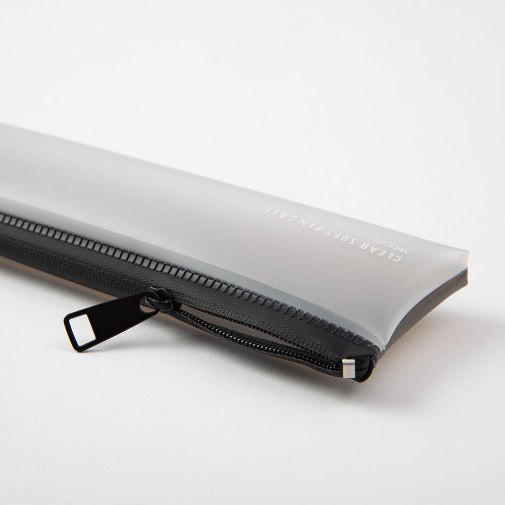 Clear Soft Pen Case Black