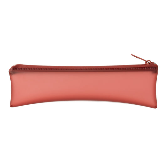 Clear Soft Pen Case Red