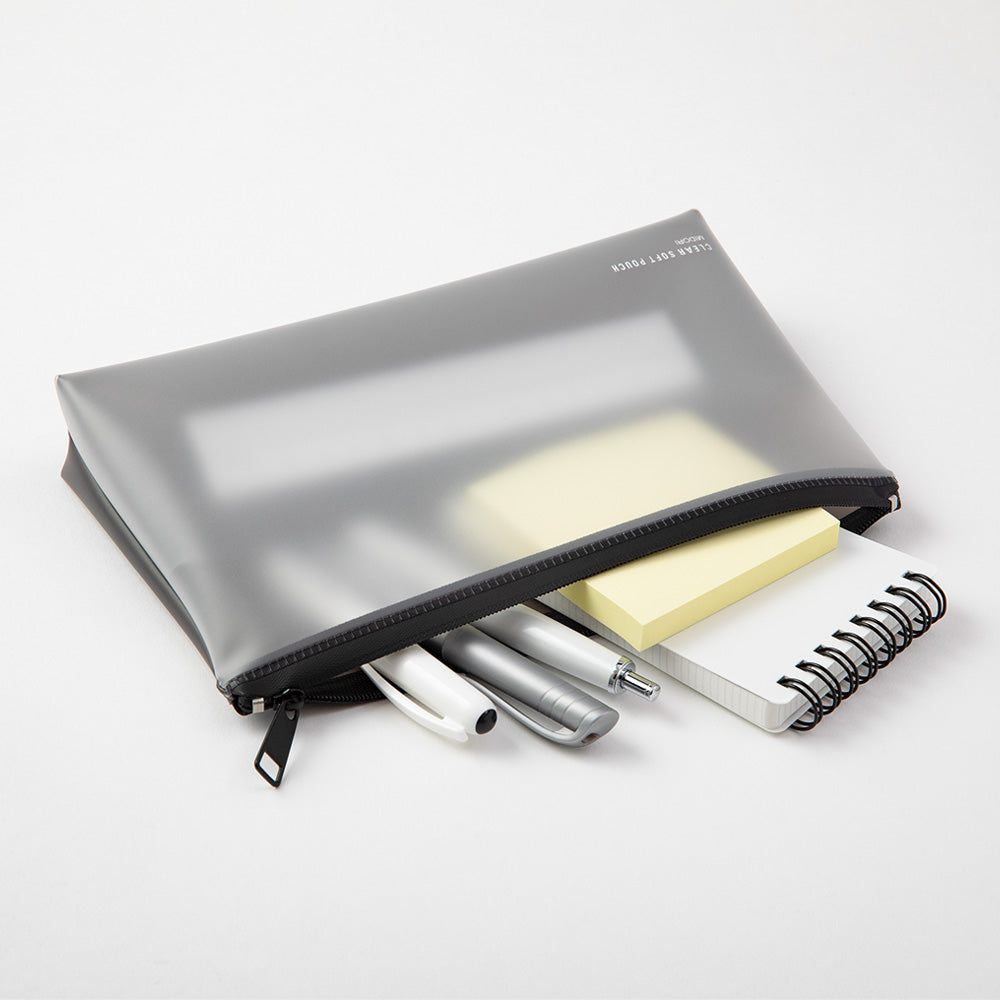 Clear Soft Pouch Black