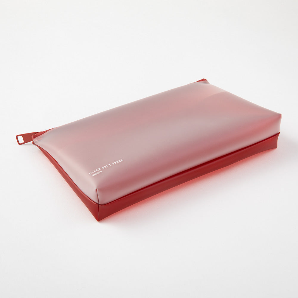 Clear Soft Pouch Red