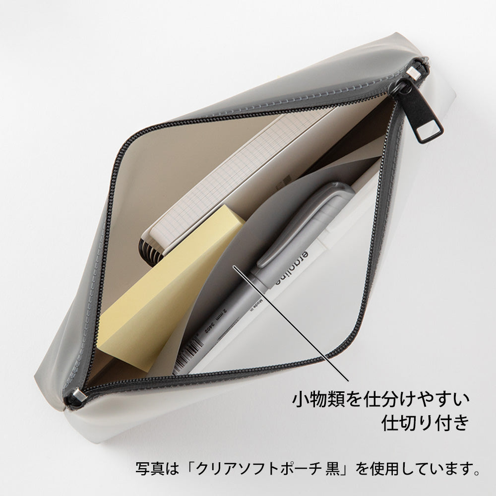 Clear Soft Pouch Red