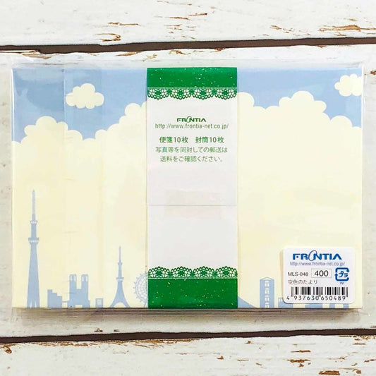 Mini letter Set Azure Japanese Craft