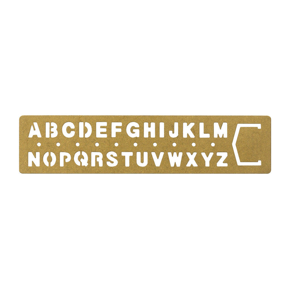 BRASS Template Bookmark Alphabet