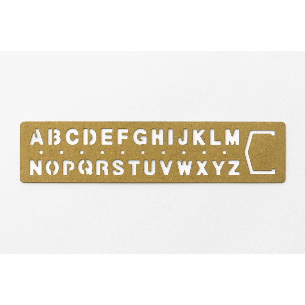 BRASS Template Bookmark Alphabet