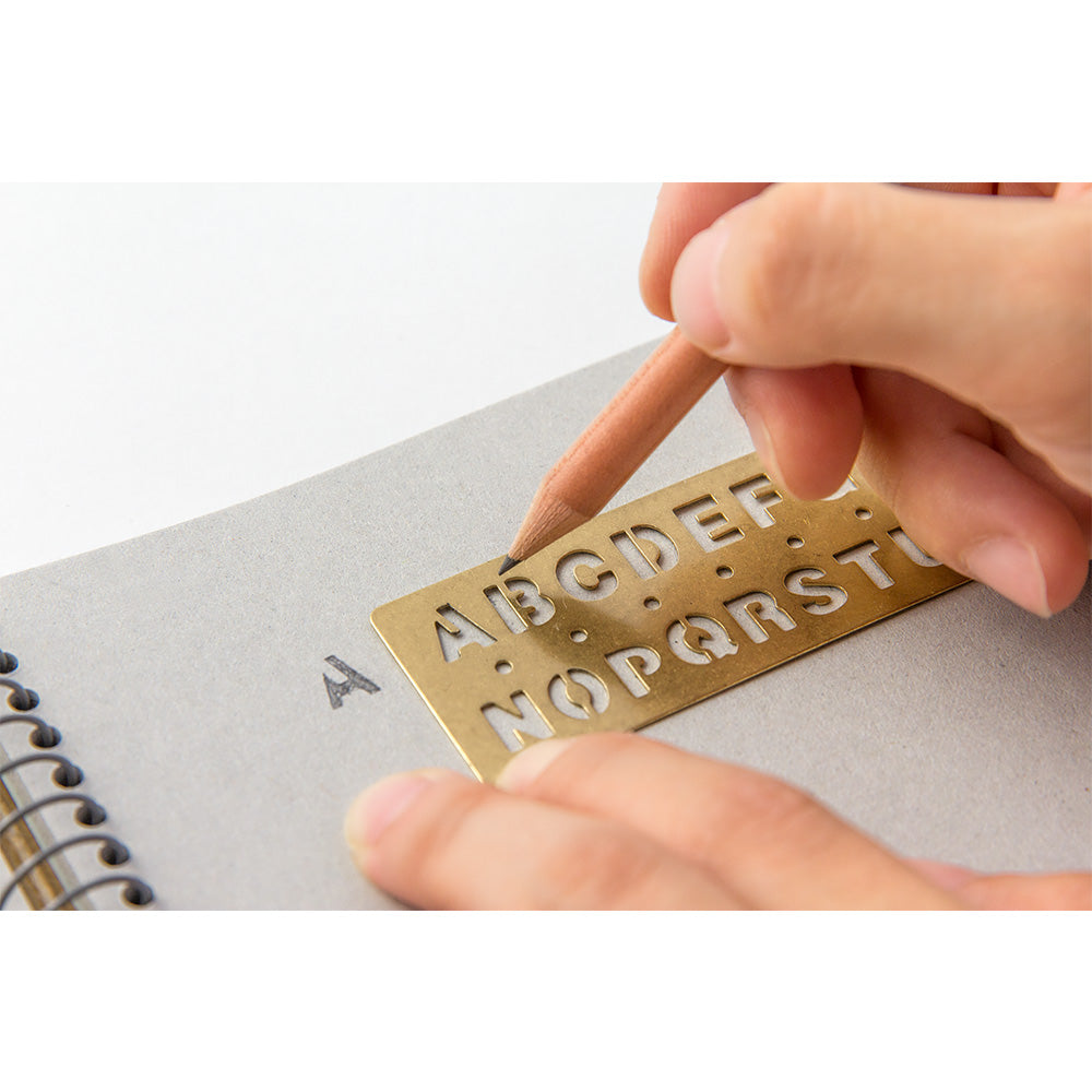 BRASS Template Bookmark Alphabet