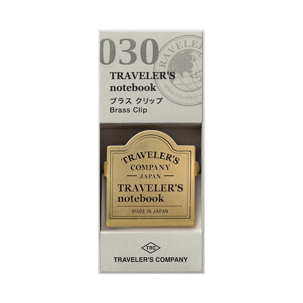 TRAVELER'S notebook Brass Clip TRC Logo