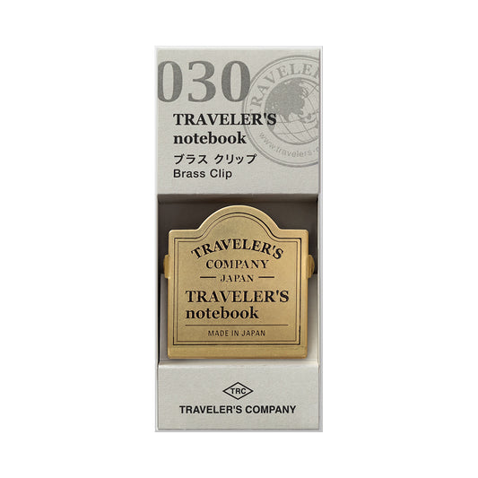 TRAVELER'S notebook Brass Clip TRC Logo