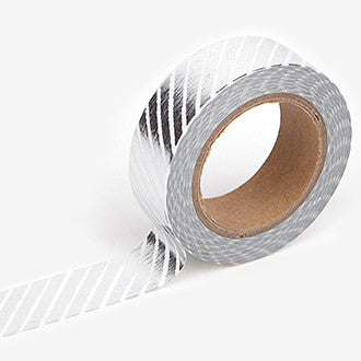 Dailylike Pencil Oblique Silver Masking Tape