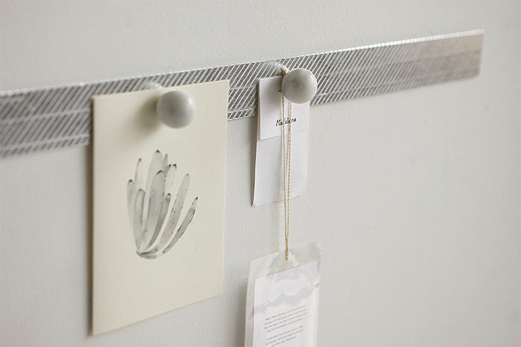 Dailylike Pencil Oblique Silver Masking Tape