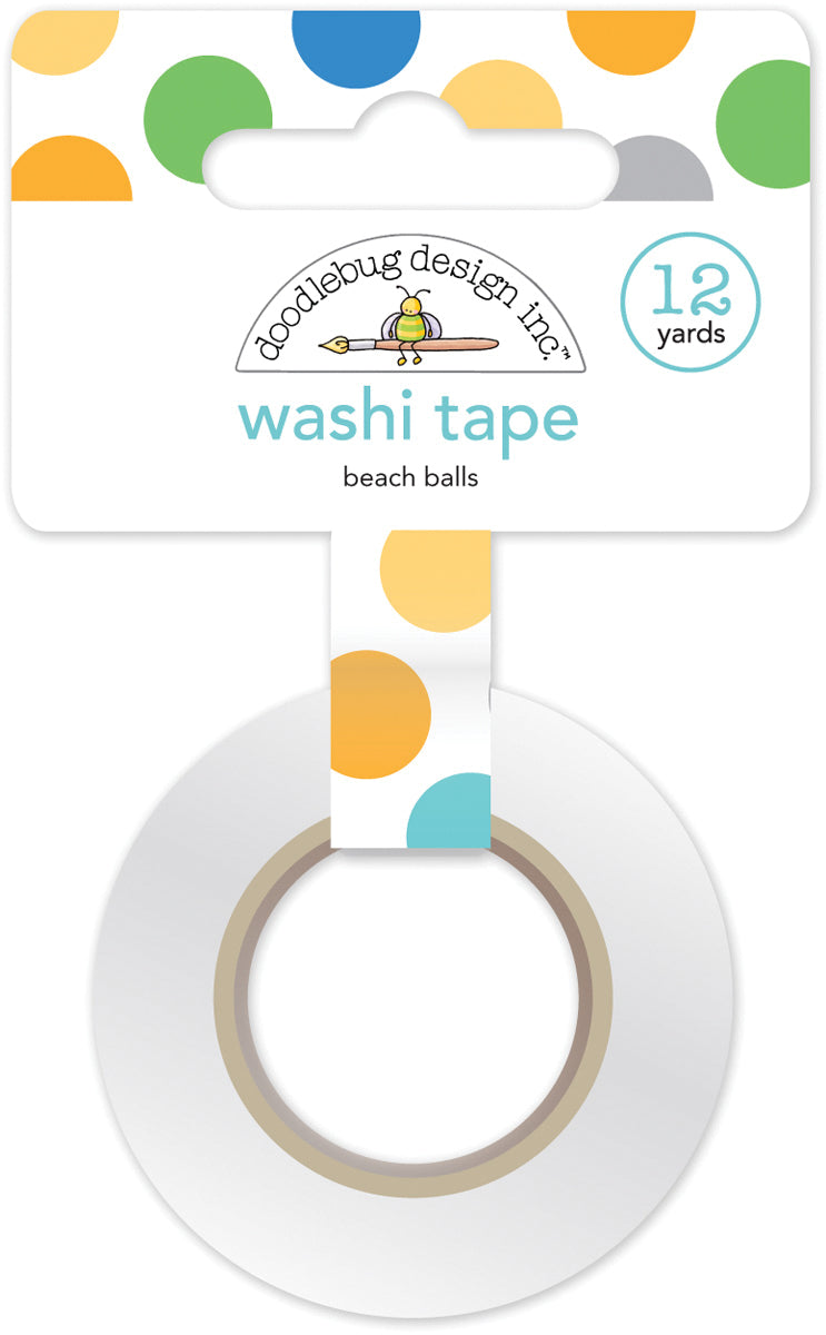 Beach Balls Washi Sample
