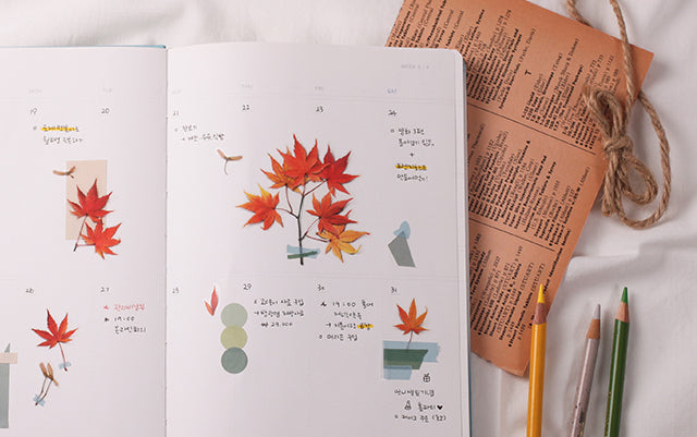 Appree Pressed flower sticker - Palmate Maple