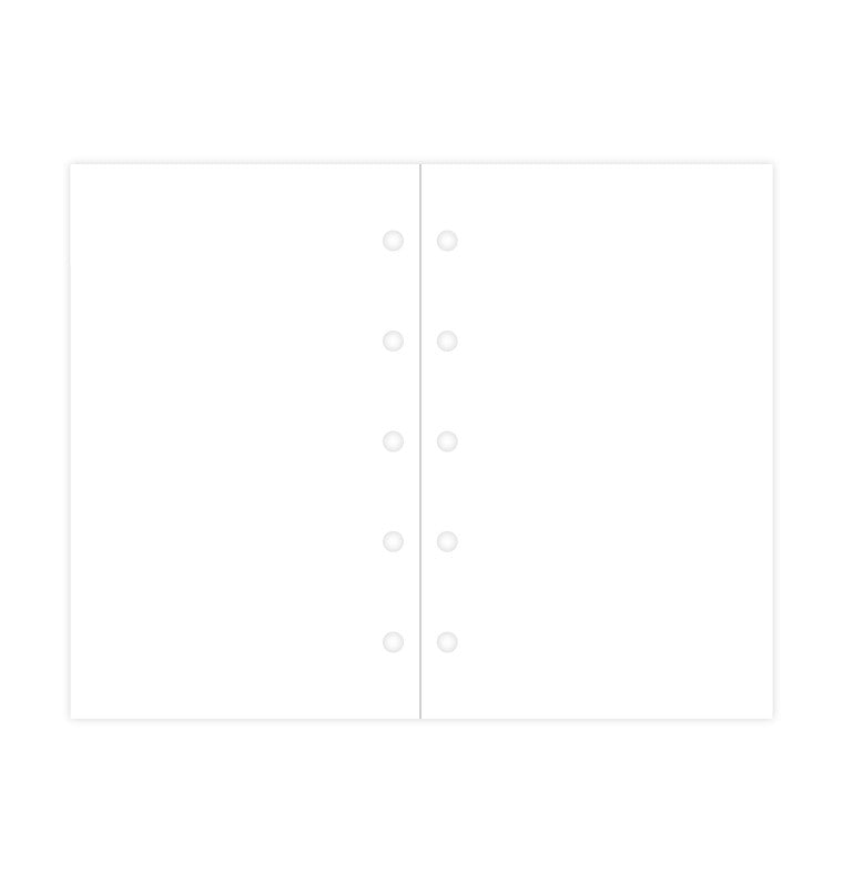 White Plain Notepaper Mini Refill