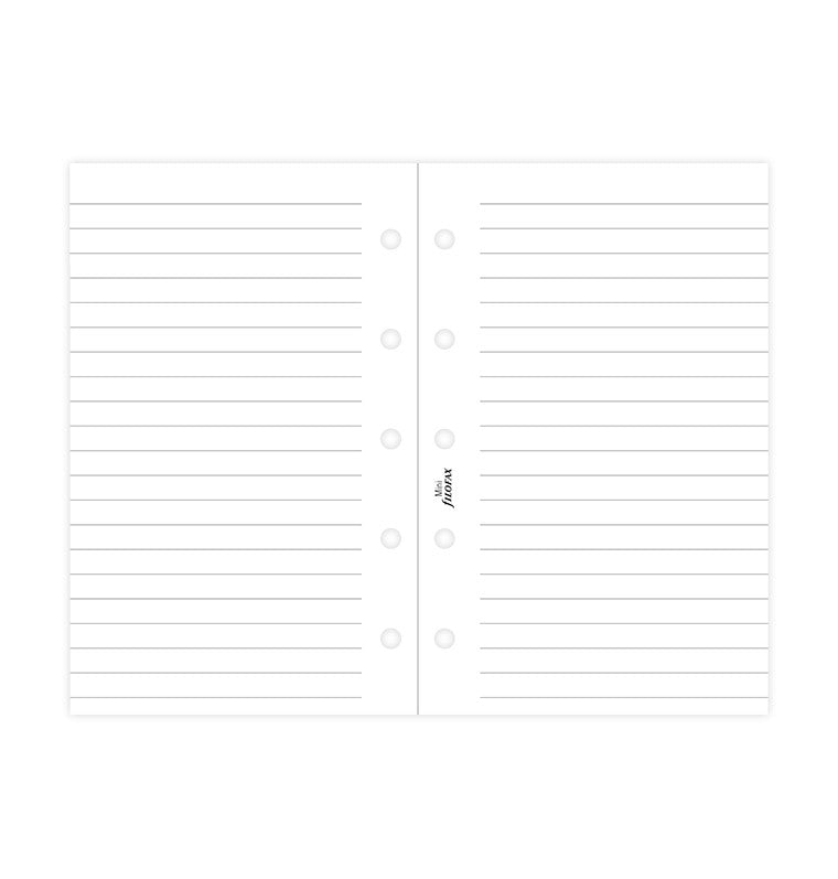 White Ruled Notepaper Mini Refill