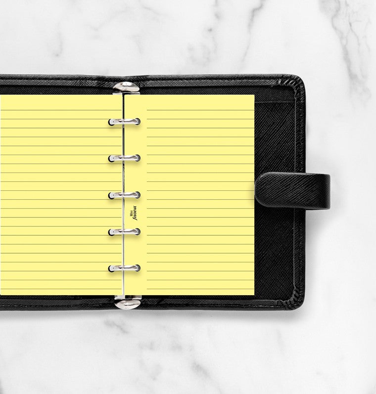 Yellow Ruled Notepaper Mini Refill