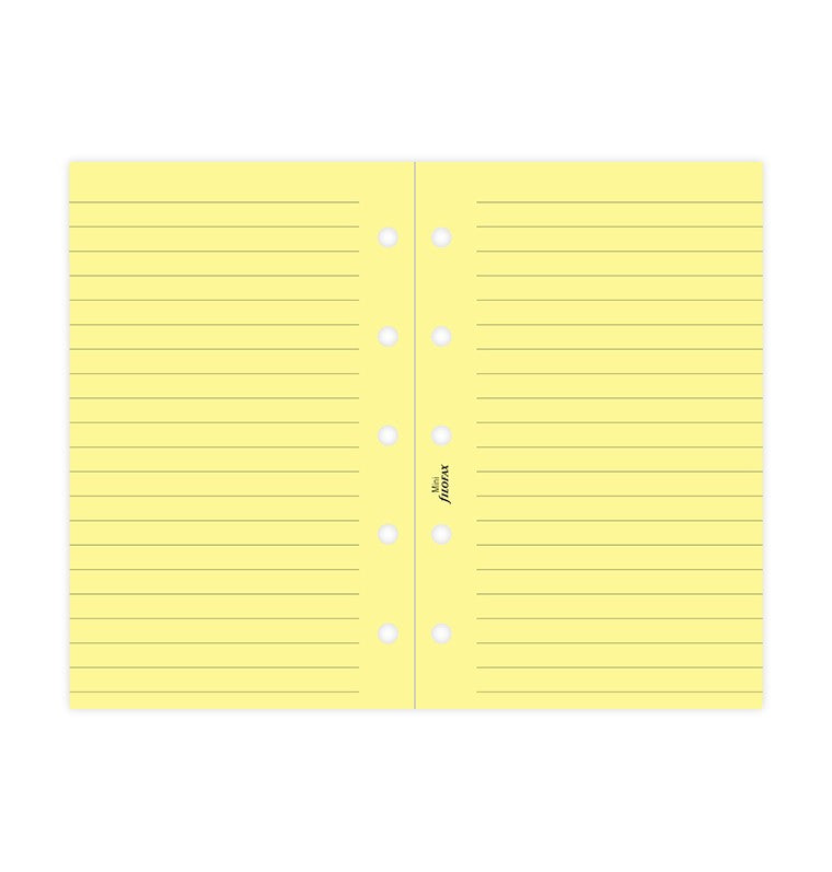 Yellow Ruled Notepaper Mini Refill