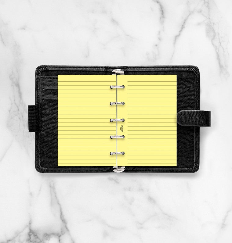 Yellow Ruled Notepaper Mini Refill