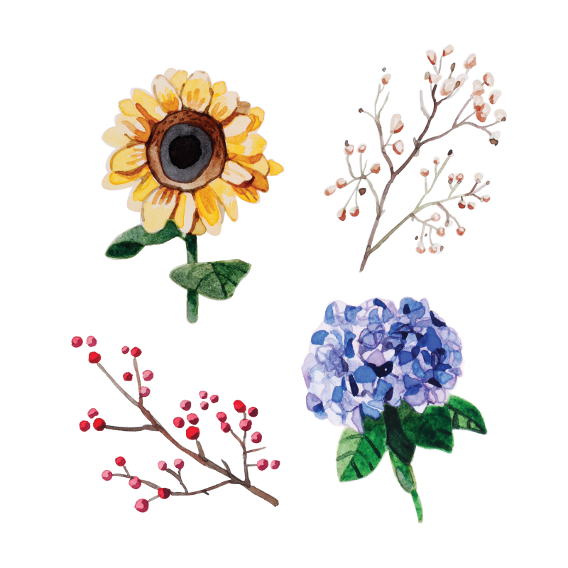 Mossery: Artist Series Stickers- Flowers 2