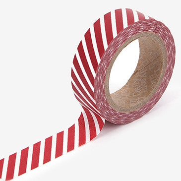 Dailylike Oblique Line - Red Masking Tape