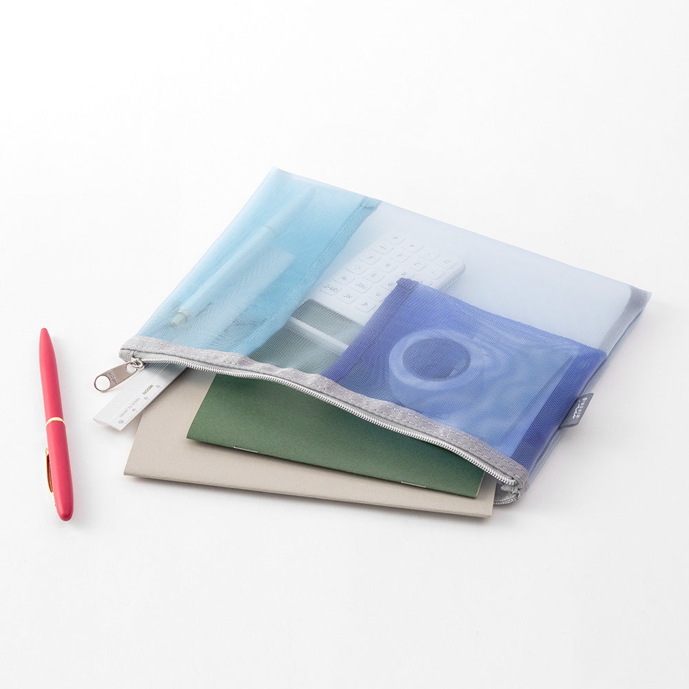 Pen & Tool Pouch Mesh Light Blue