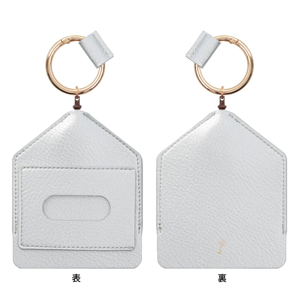 2-way Reel Case IC card & Key Silver