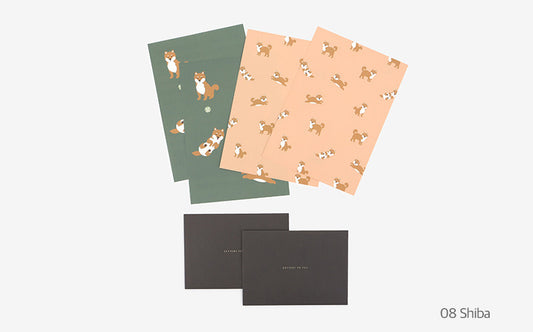 Dailylike Writing Papers & Envelope 08 Shiba