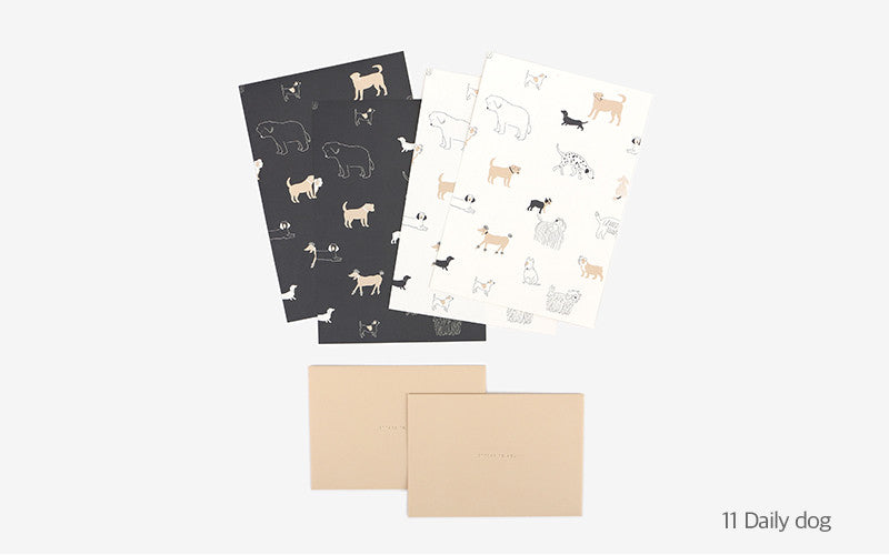 Dailylike Writing Papers & Envelope 11 Daily dog