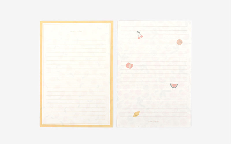 Dailylike Writing Papers & Envelope 12 Fresh fruits