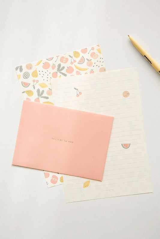 Dailylike Writing Papers & Envelope 12 Fresh fruits