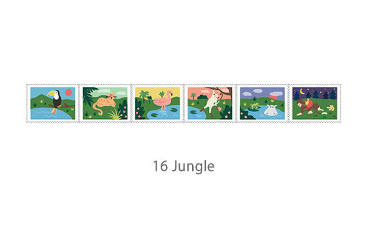 Dailylike Stamp- 16 Jungle Masking Tape