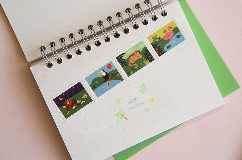Dailylike Stamp- 16 Jungle Masking Tape