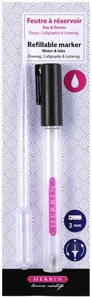 Herbin - 3mm Double-Tipped Refillable Marker Pen
