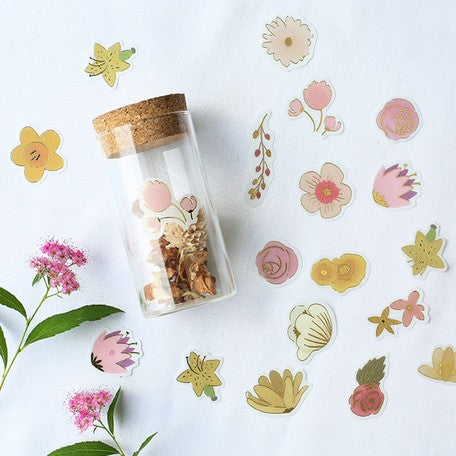 BGM Foil Stamping Flower Decoration Stickers