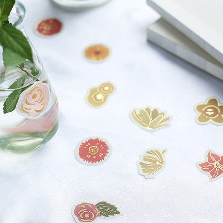 BGM Foil Stamping Flower Decoration Stickers