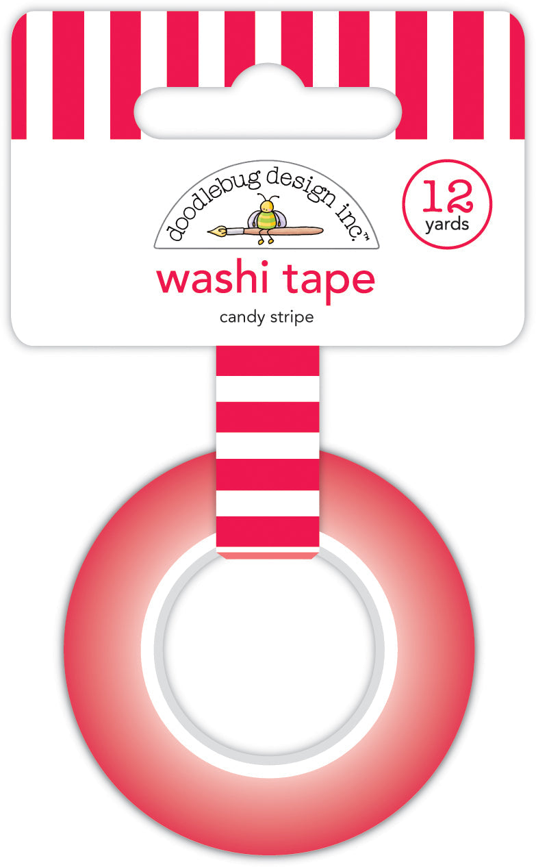 Candy Stripes Washi Sample