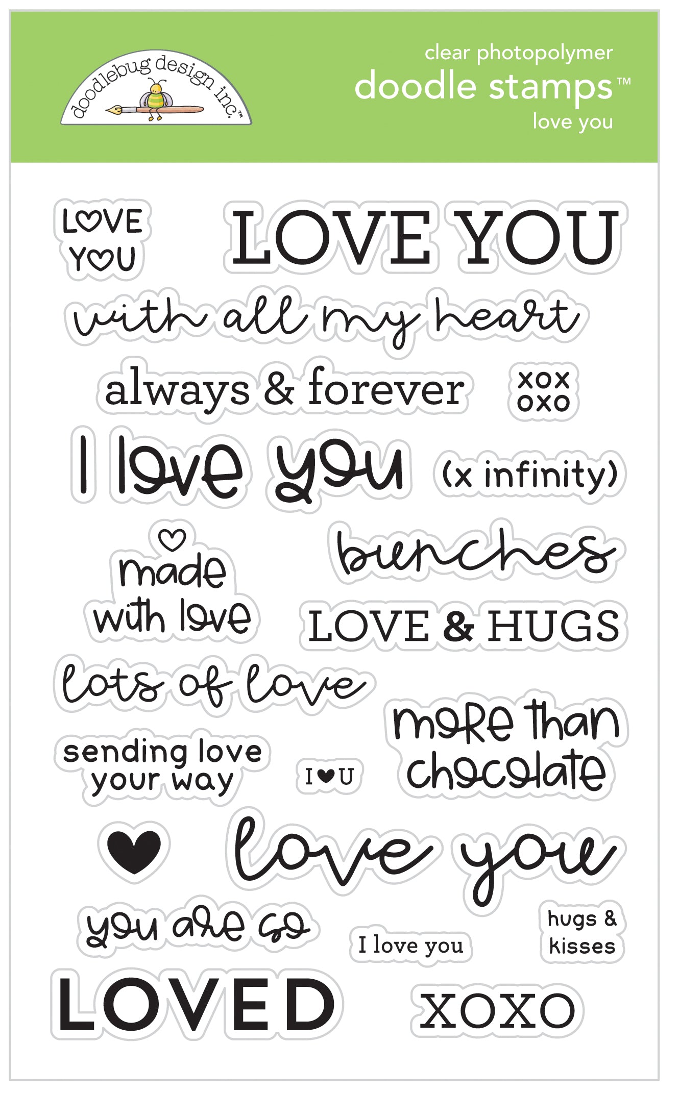 Love You Doodle Stamps