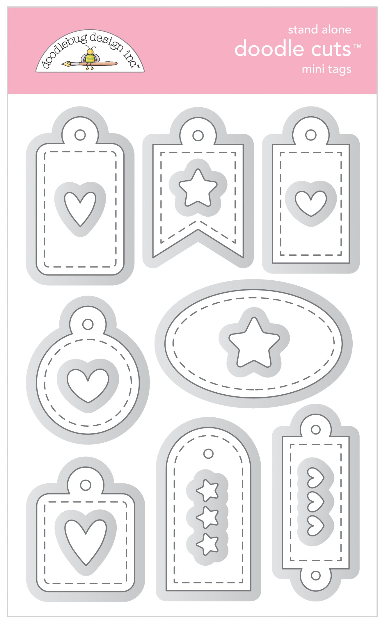 Mini Tags Doodle Cuts