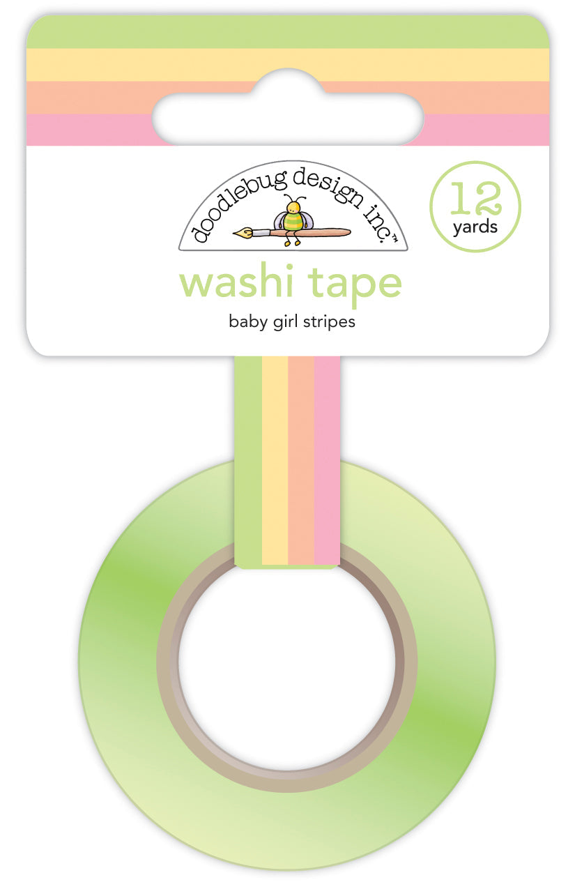 Baby Girl Stripes Washi Sample