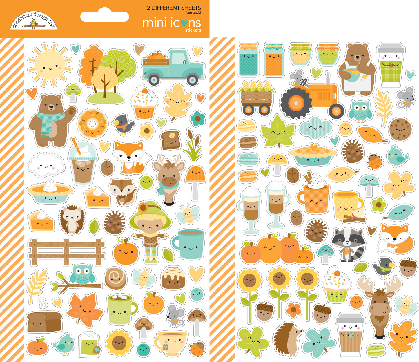 Pumpkin Spice Mini Icons Sticker