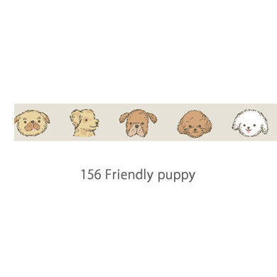 Dailylike Friendly Puppy Masking Tape