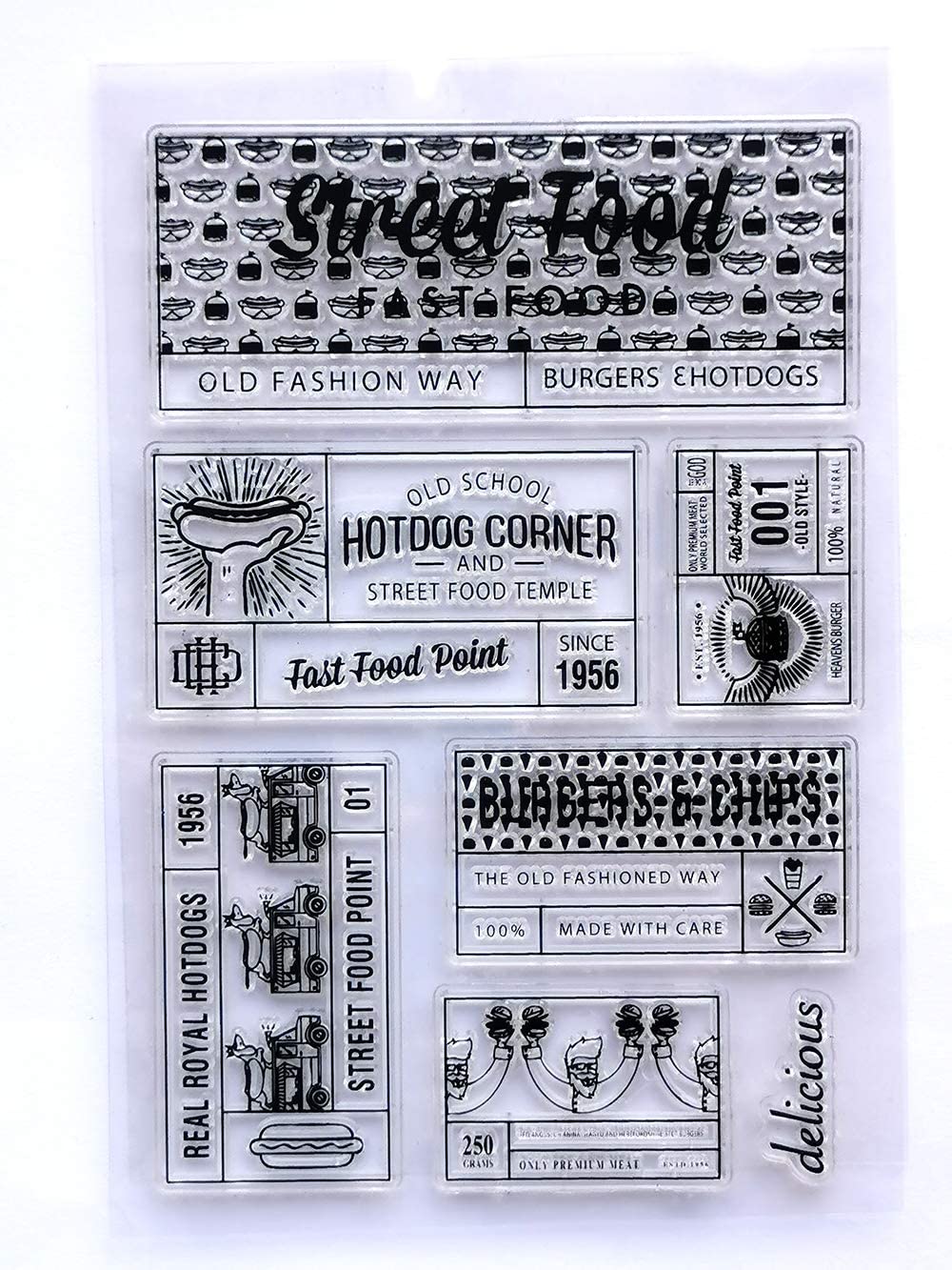 Street Food Clear Stamp