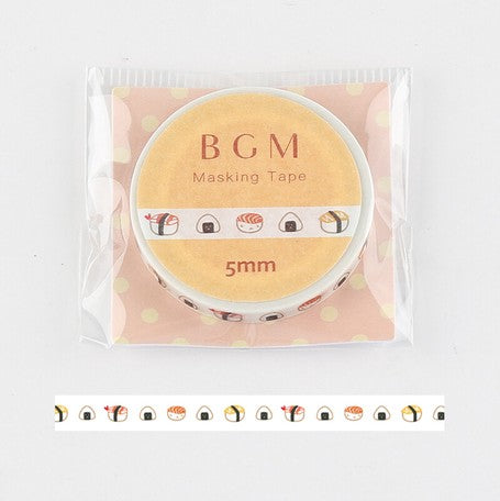 BGM Sushi Slim Washi Tape