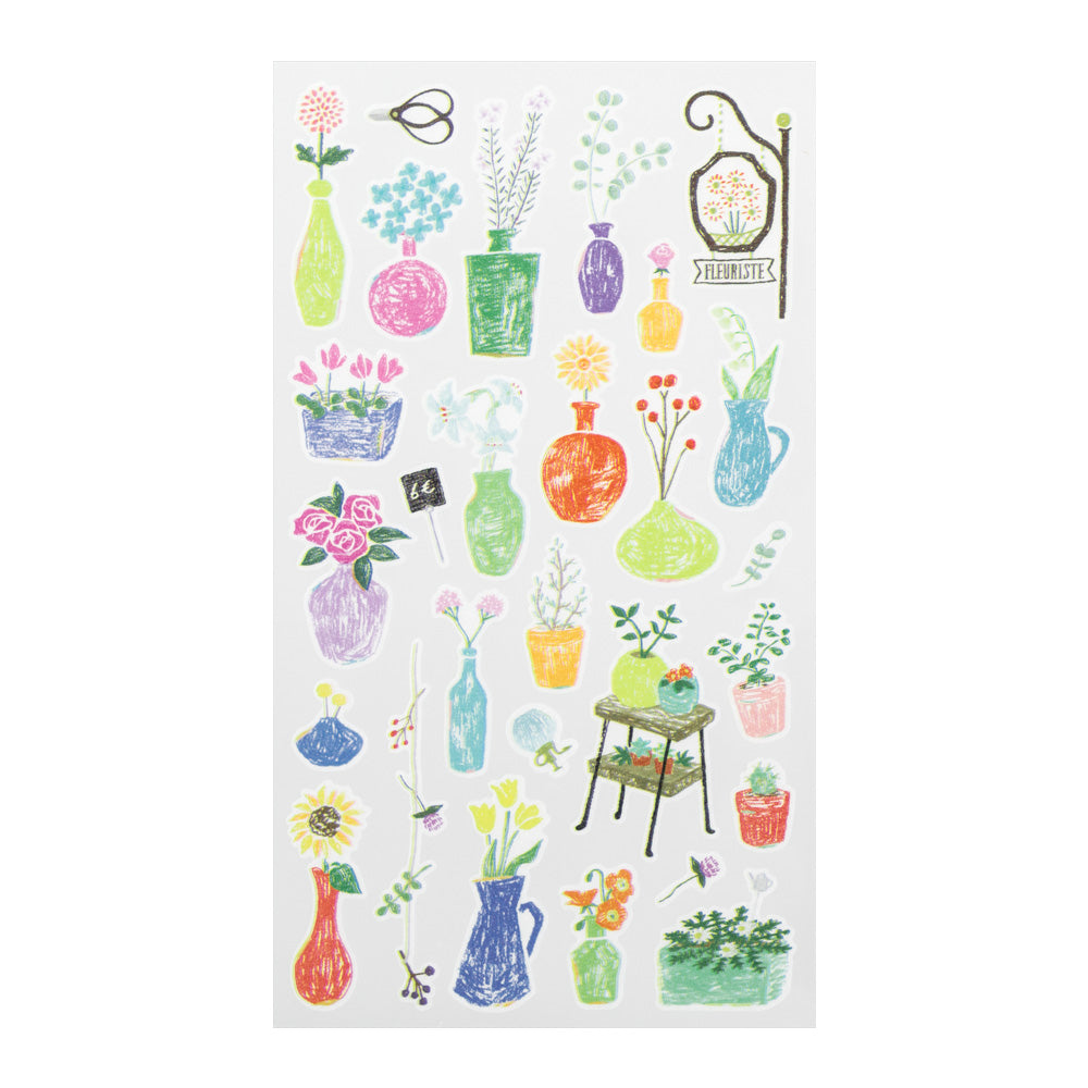 Sticker 2376 Marché Flower Vase