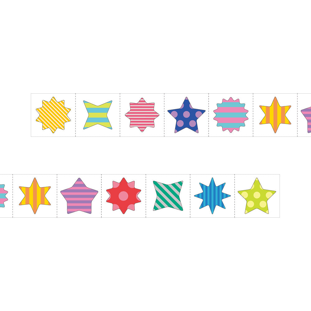 Roll Sticker Star Metallic
